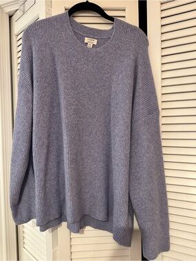 J. Crew Lavender Crewneck Ribbed Sweater
